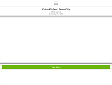 Tablet Screenshot of chinakitchenevanscity.com